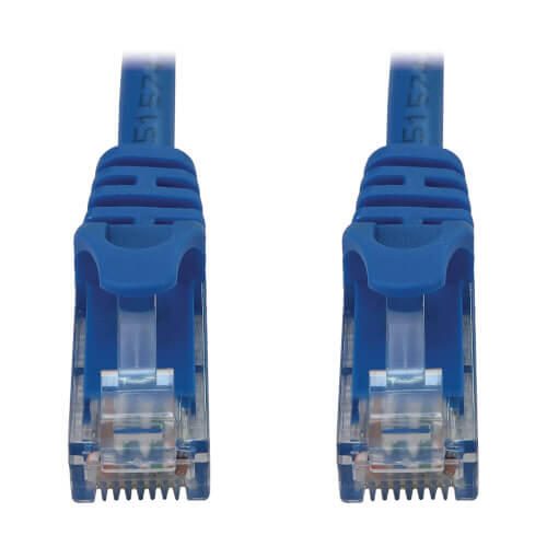 Eaton Tripp Lite Series Cat6a 10G Snagless Molded UTP Ethernet Kabel (RJ45 Stecker/Stecker), PoE, Blue, 3 ft. (0.9 m)
