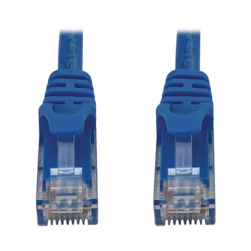 Eaton Tripp Lite Series Cat6a 10G Snagless Molded UTP Ethernet Kabel (RJ45 Stecker/Stecker), PoE, Blue, 50 ft. (15.2 m)