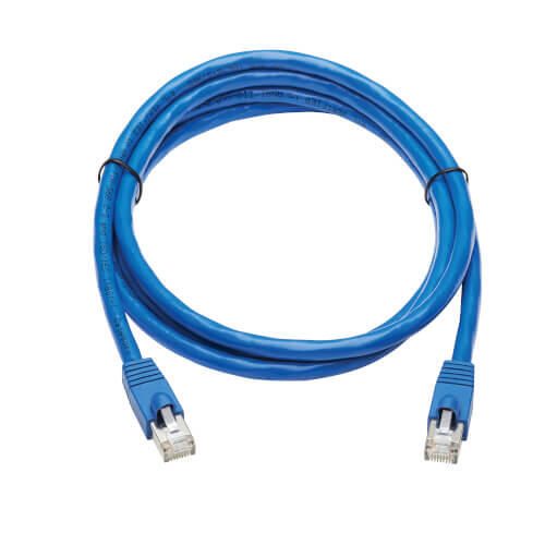 Eaton Tripp Lite Series Cat6a 10G-Certified Snagless F/UTP Ethernet Kabel (RJ45 Stecker/Stecker), PoE, CMR-LP, Blue, 6 f
