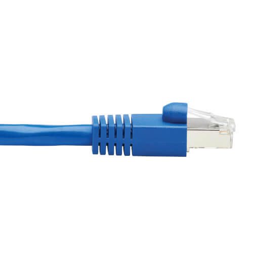 Eaton Tripp Lite Series Cat6a 10G-Certified Snagless F/UTP Ethernet Kabel (RJ45 Stecker/Stecker), PoE, CMR-LP, Blue, 6 f