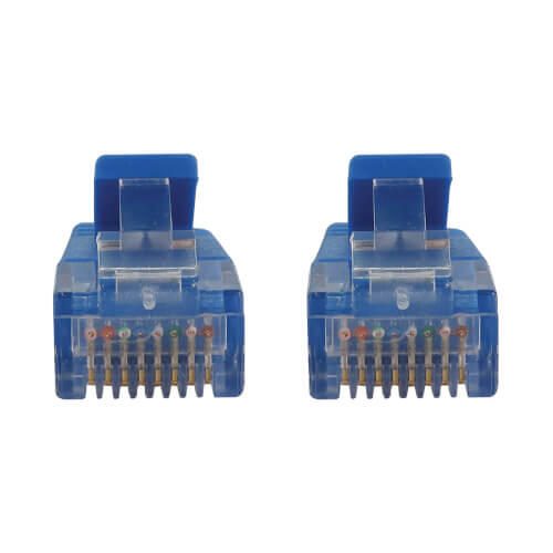 Eaton Tripp Lite Series Cat6a 10G Snagless Molded Slim UTP Ethernet Kabel (RJ45 Stecker/Stecker), PoE, Blue, 7 ft. (2.1
