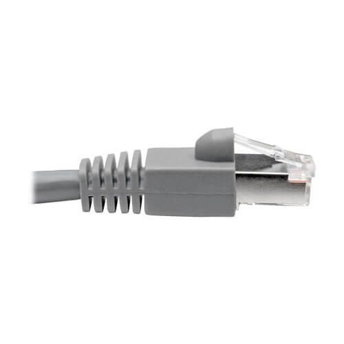 Eaton Tripp Lite Series Cat6a 10G Snagless Shielded STP Ethernet Kabel (RJ45 Stecker/Stecker), PoE, Gray, 1 ft. (0.31 m)
