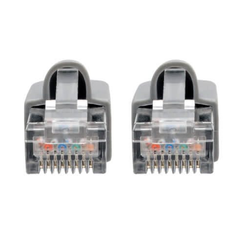 Eaton Tripp Lite Series Cat6a 10G Snagless Shielded STP Ethernet Kabel (RJ45 Stecker/Stecker), PoE, Gray, 5 ft. (1.52 m)
