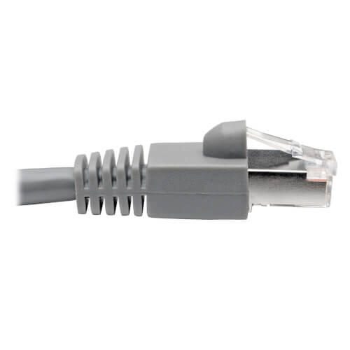 Eaton Tripp Lite Series Cat6a 10G Snagless Shielded STP Ethernet Kabel (RJ45 Stecker/Stecker), PoE, Gray, 5 ft. (1.52 m)
