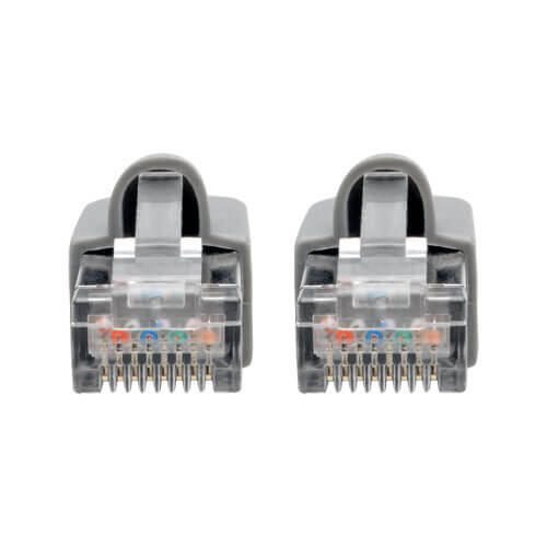 Eaton Tripp Lite Series Cat6a 10G Snagless Shielded STP Ethernet Kabel (RJ45 Stecker/Stecker), PoE, Gray, 7 ft. (2.13 m)