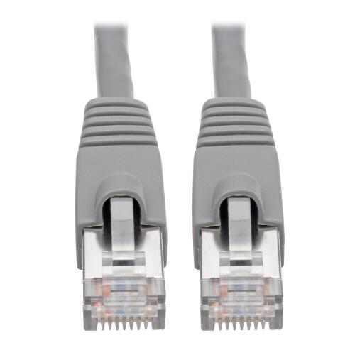 Eaton Tripp Lite Series Cat6a 10G Snagless Shielded STP Ethernet Kabel (RJ45 Stecker/Stecker), PoE, Gray, 15 ft. (4.57 m