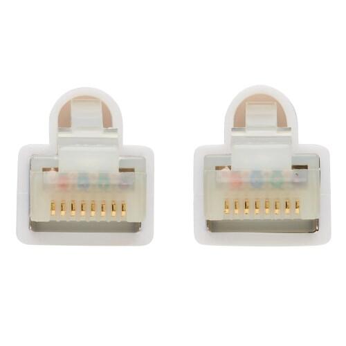 Eaton Tripp Lite Series Safe-IT Cat6a 10G Snagless Antibacterial S/FTP Ethernet Kabel (RJ45 Stecker/Stecker), PoE, White