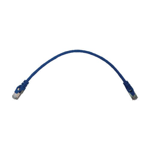 Eaton Tripp Lite Series Cat6a 10G Snagless Shielded Slim STP Ethernet Kabel (RJ45 Stecker/Stecker), PoE, Blue, 1 ft. (0.