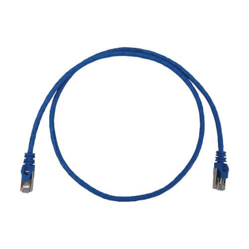 Eaton Tripp Lite Series Cat6a 10G Snagless Shielded Slim STP Ethernet Kabel (RJ45 Stecker/Stecker), PoE, Blue, 3 ft. (0.