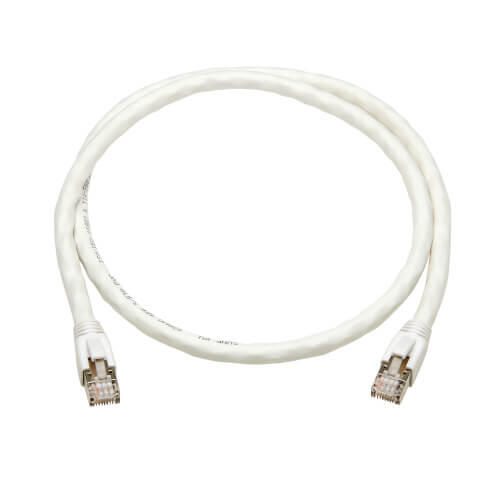 Eaton Tripp Lite Series Cat8 25G/40G-Certified Snagless Shielded S/FTP Ethernet Kabel (RJ45 Stecker/Stecker), PoE, White