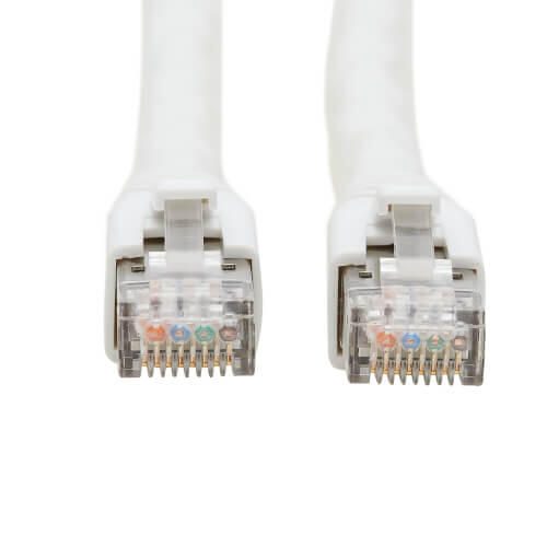 Eaton Tripp Lite Series Cat8 25G/40G Certified Snagless Shielded S/FTP Ethernet Kabel (RJ45 Stecker/Stecker), PoE, White