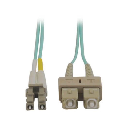Eaton Tripp Lite Series 10Gb Duplex Multimode 50/125 OM3 LSZH Fiber Patch Kabel (LC/SC) - Aqua, 5M (16 ft.)