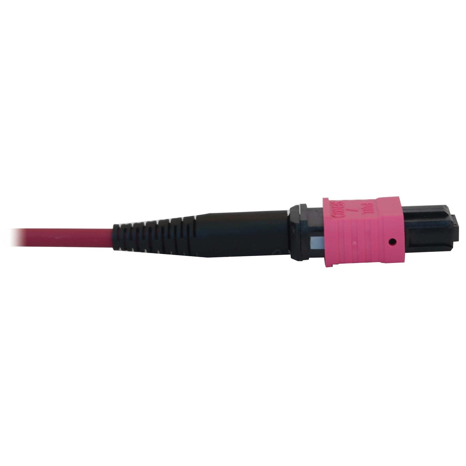 Eaton Tripp Lite Series 100G Multimode 50/125 OM4 Fiber Optic Kabel (12F MTP/MPO-PC F/F), LSZH, Magenta, 3 m (9.8 ft.)