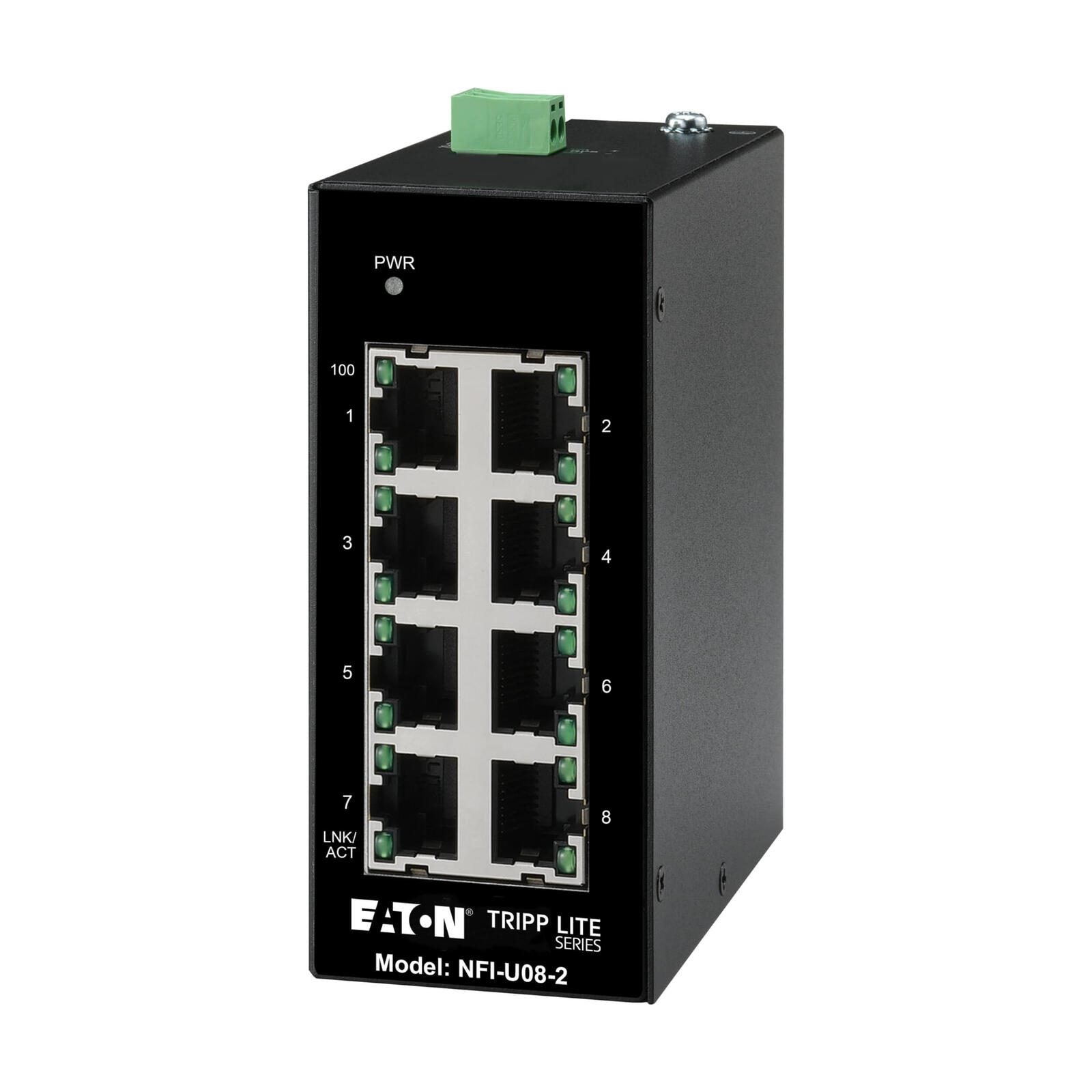 Eaton Tripp Lite Series 8-Port Unmanaged Industrial Ethernet Switch
