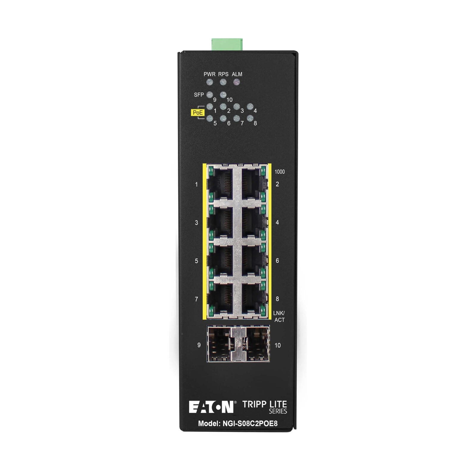 Eaton Tripp Lite Series 8-Port Lite Managed Industrial Gigabit Ethernet Switch