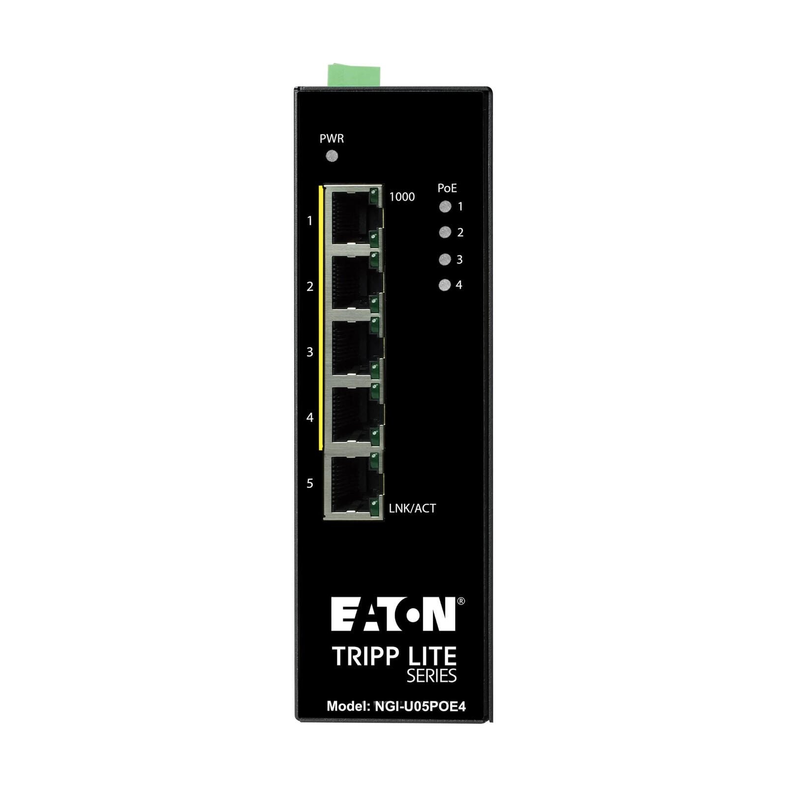 Eaton Tripp Lite Series 5-Port Unmanaged Industrial Gigabit Ethernet Switch