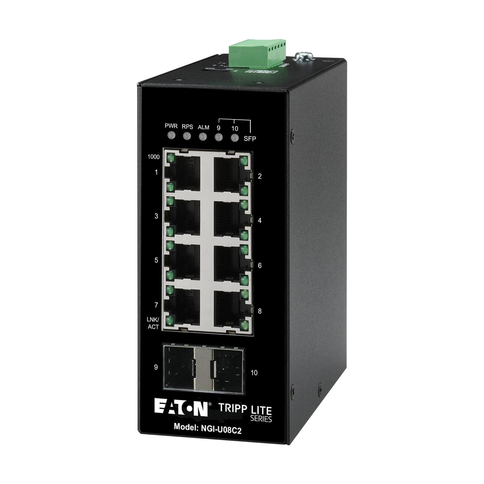 Eaton Tripp Lite Series 8-Port Unmanaged Industrial Gigabit Ethernet Switch