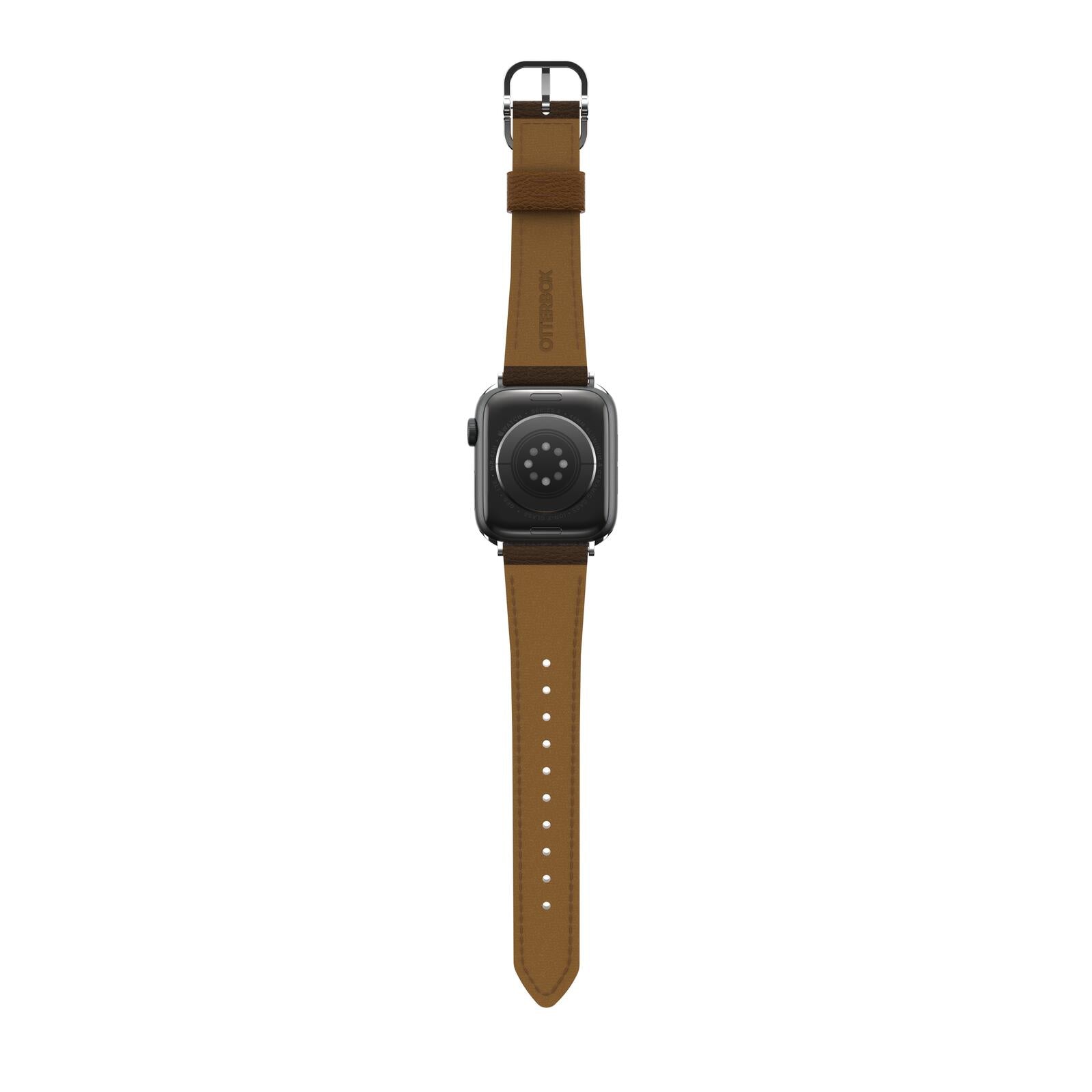 OtterBox Symmetry Cactus Leather Watch Band for Apple Watch 45/44/42mm Rich Adobe - brown