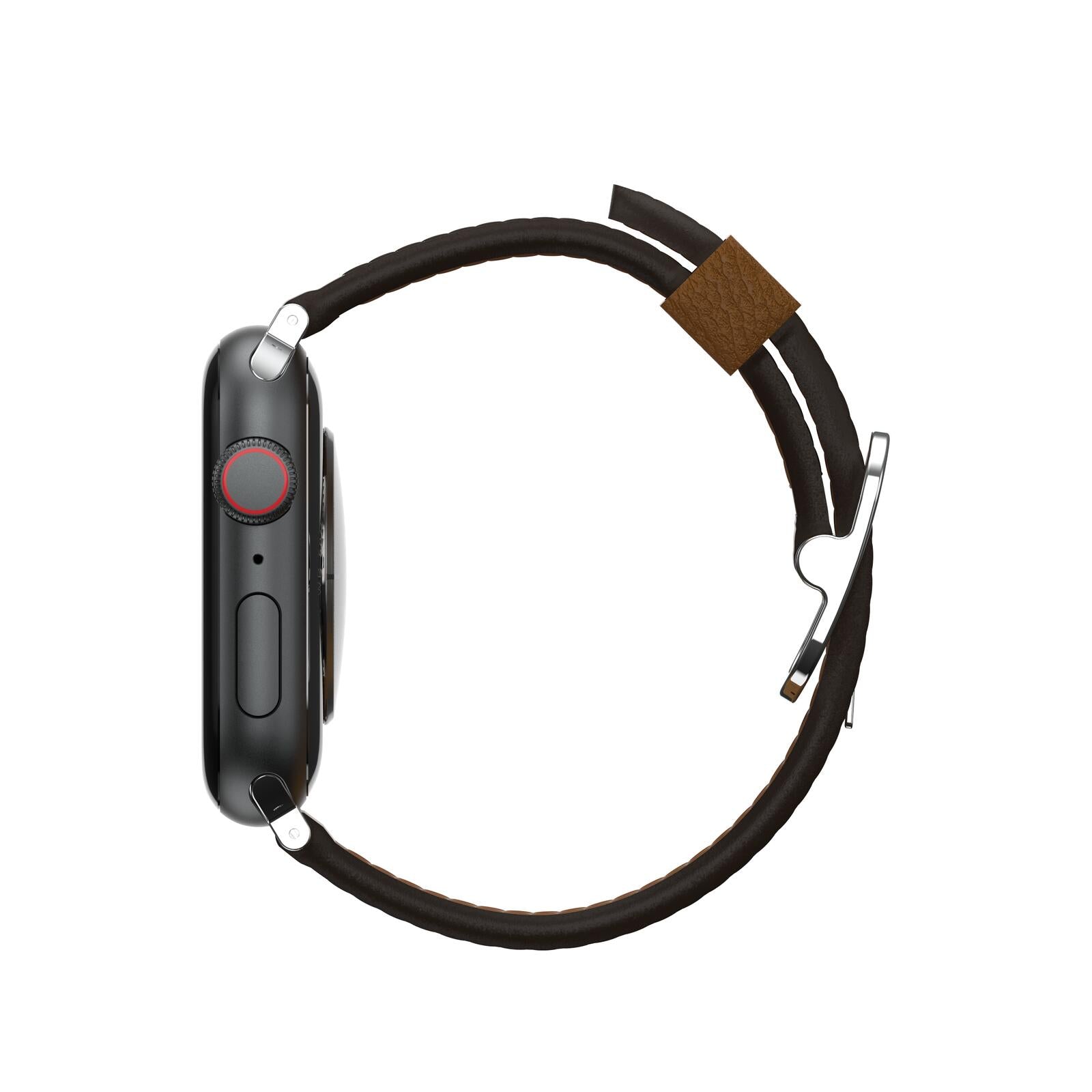 OtterBox Symmetry Cactus Leather Watch Band for Apple Watch 45/44/42mm Rich Adobe - brown