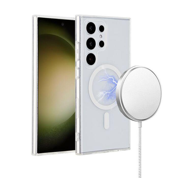 eSTUFF Samsung Galaxy S24 Ultra INFINITE OSLO Magnetic Hybrid Cover - Transparent