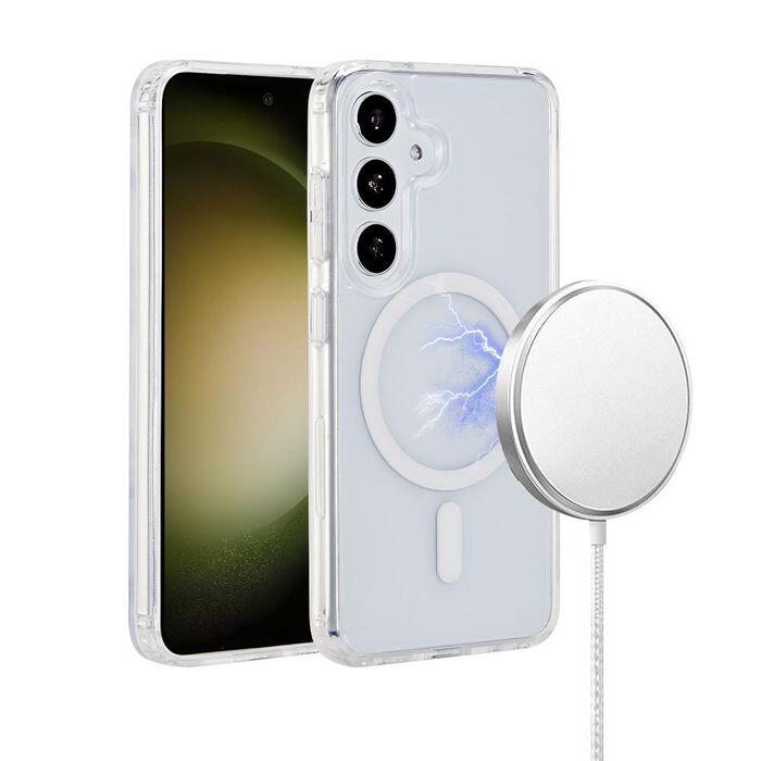 eSTUFF Samsung Galaxy S24+ INFINITE OSLO Magnetic Hybrid Cover - Transparent