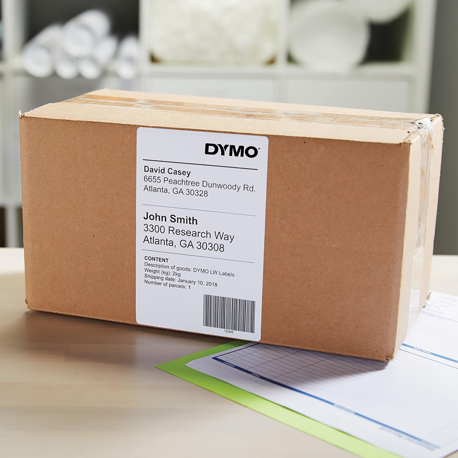 DYMO® Original Etikett für LabelWriter™, Versandaufkleber - weiss - permanent, 1 x 220 Etiketten, für LW 4XL & 5XL