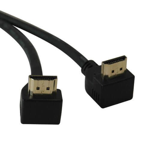 Eaton Tripp Lite Series High-Speed HDMI Kabel mit 2 Right-Angle Verbinder, Digital Video mit Audio (Stecker/Stecker), 6