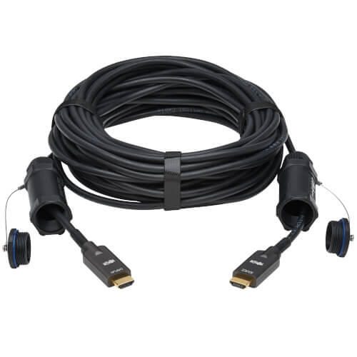 Eaton Tripp Lite Series High-Speed Armored HDMI Fiber Active Optical Kabel (AOC) mit Hooded Verbinder - 4K @ 60 Hz, HDR,