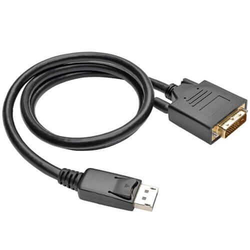 Eaton Tripp Lite Series DisplayPort 1.2 zu DVI Active Adapterkabel (DP mit Verriegelungen auf DVI-D Dual Link Stecker/St