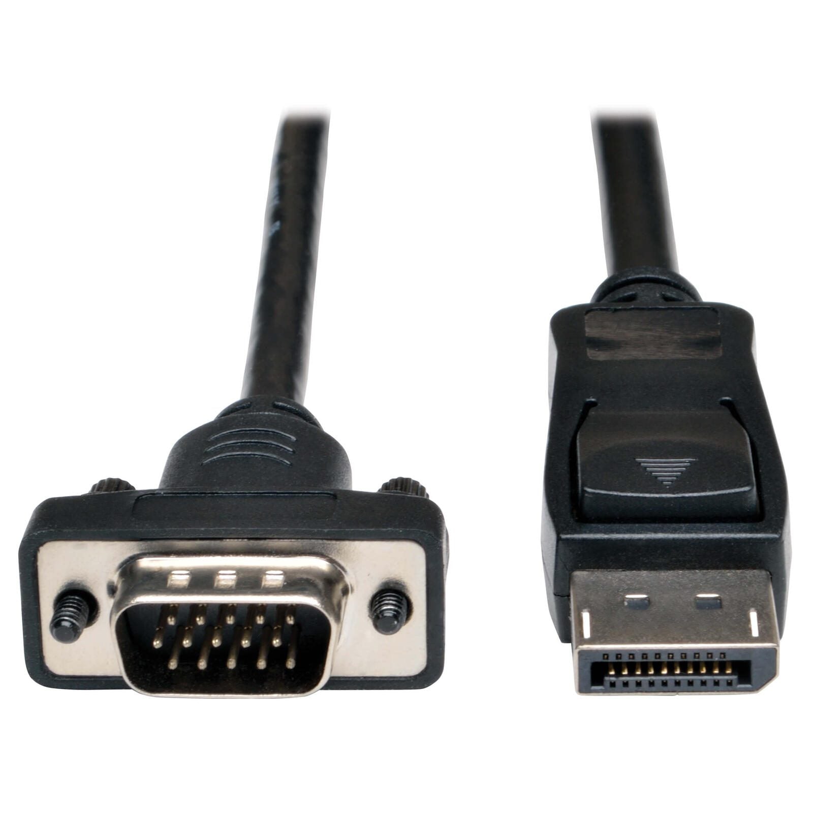 Eaton Tripp Lite Series DisplayPort 1.2 zu VGA Active Adapterkabel (DP mit Verriegelungen auf HD15 Stecker/Stecker), 3 f