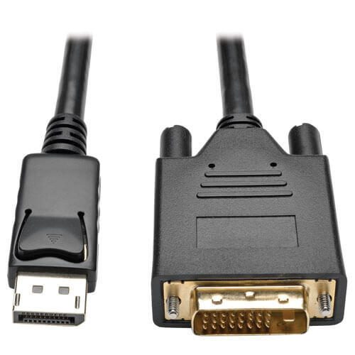 Eaton Tripp Lite Series DisplayPort 1.2 zu DVI Active Adapterkabel (DP mit Verriegelungen auf DVI-D Dual Link Stecker/St