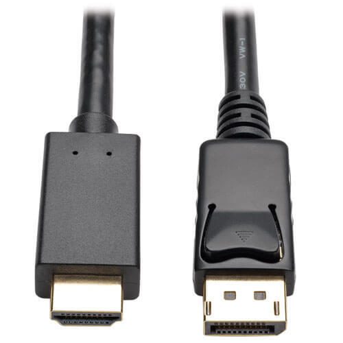 Eaton Tripp Lite Series DisplayPort 1.2 zu HDMI Active Adapterkabel (DP mit Verriegelungen auf HDMI Stecker/Stecker), 4K