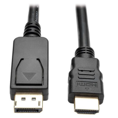 Eaton Tripp Lite Series DisplayPort 1.2 zu HDMI Active Adapterkabel (DP mit Verriegelungen auf HDMI Stecker/Stecker), 4K