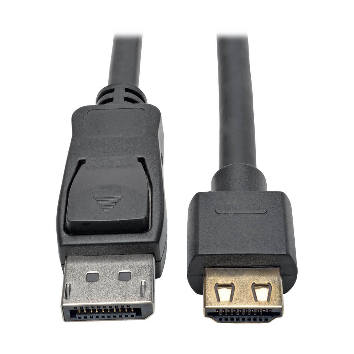 Eaton Tripp Lite Series DisplayPort 1.2 zu HDMI Active Adapterkabel (Stecker/Stecker), 4K 60 Hz, Gripping HDMI Plug, HDC