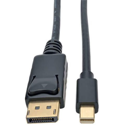 Eaton Tripp Lite Series Mini DisplayPort zu DisplayPort Adapterkabel (Stecker/Stecker), 4K 60 Hz, Schwarz, 3 ft. (0.9 m)