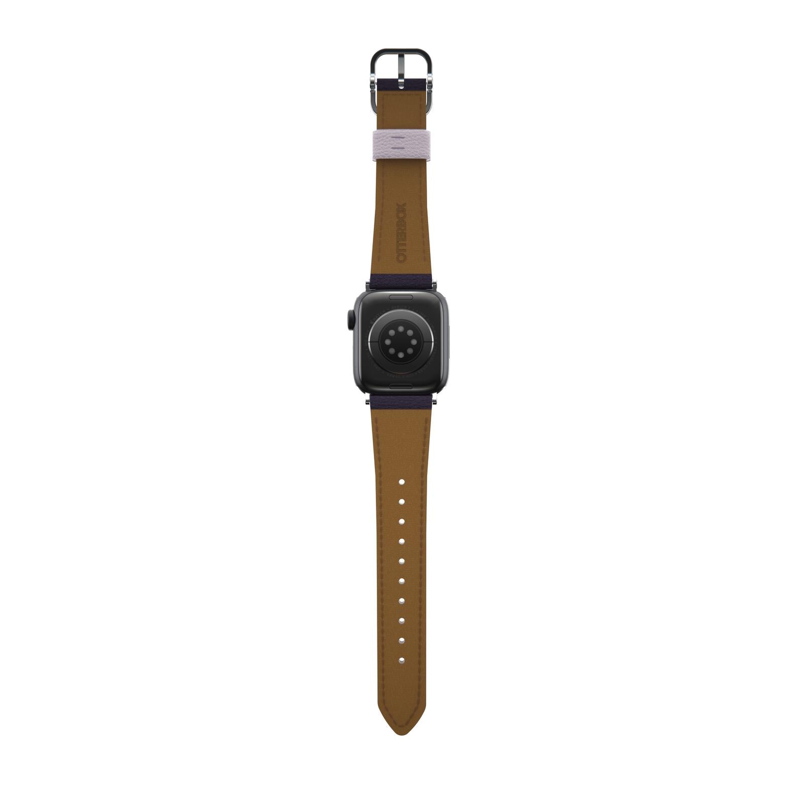 OtterBox Symmetry Cactus Leather Watch Band for Apple Watch 41/40/38mm Plum Luxe - purple