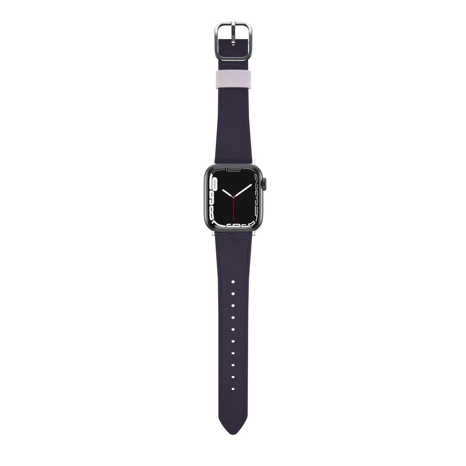 OtterBox Symmetry Cactus Leather Watch Band for Apple Watch 41/40/38mm Plum Luxe - purple