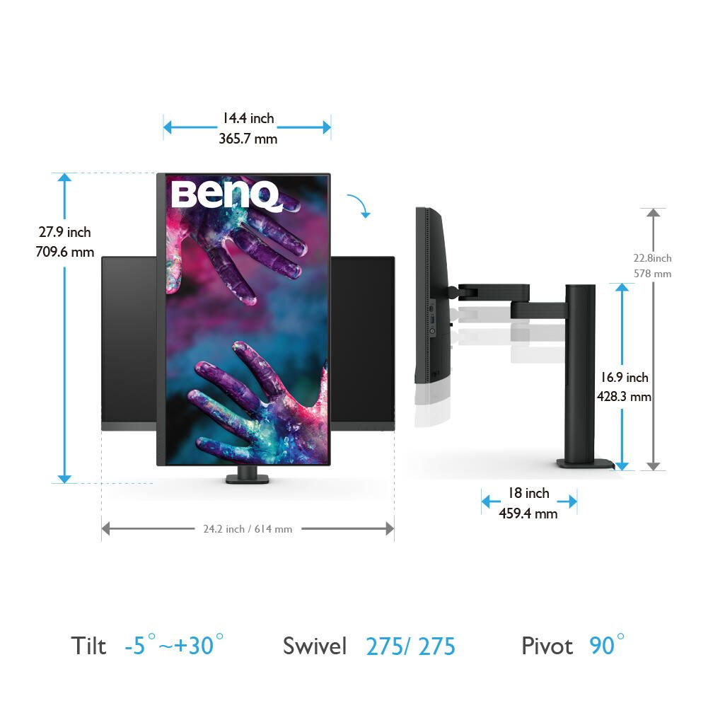 BenQ PD2705UA 4K Ultra HD Display 68,6 cm (27')