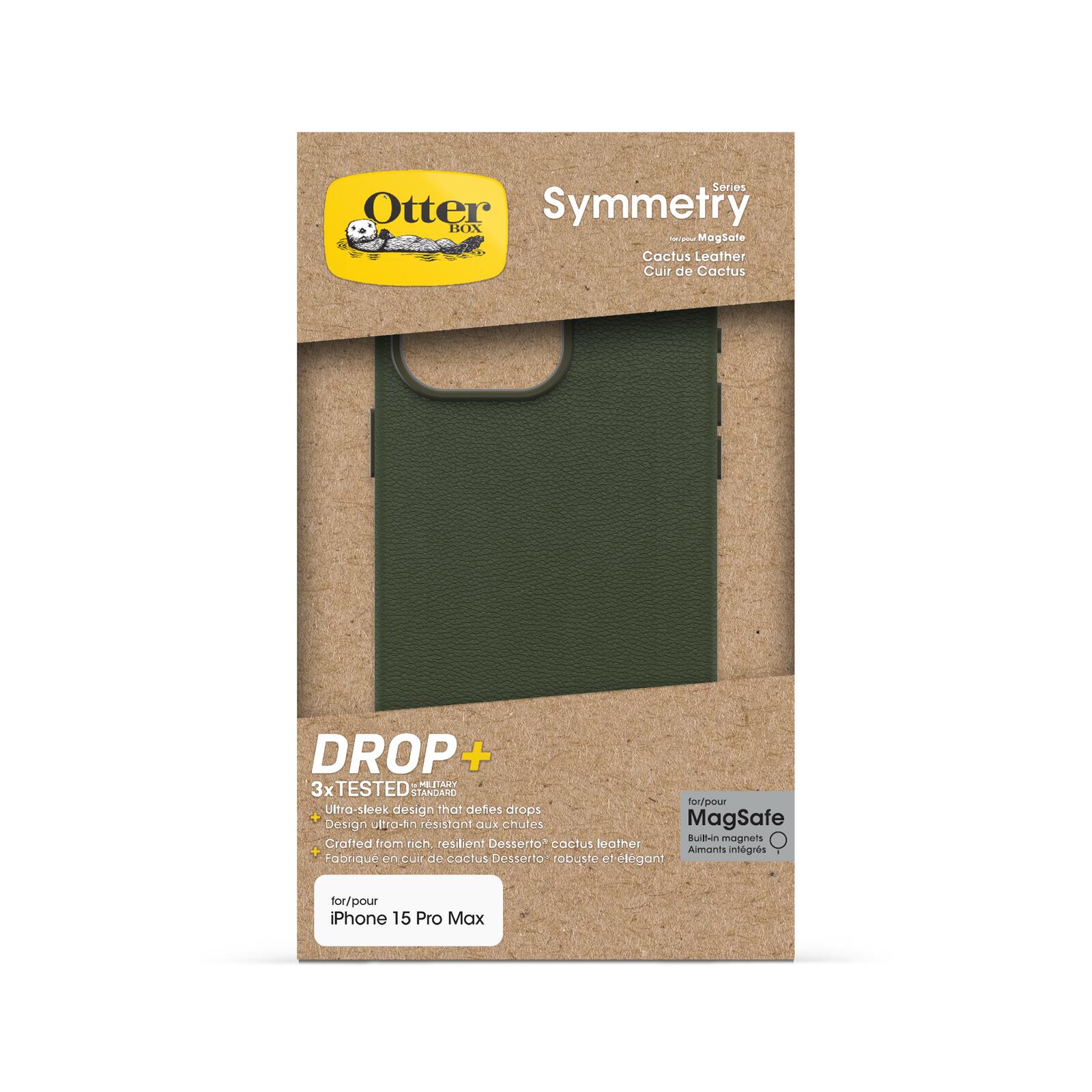 OtterBox Symmetry Cactus Leather Apple 15 iPhone Pro Max Cactus Groove - green
