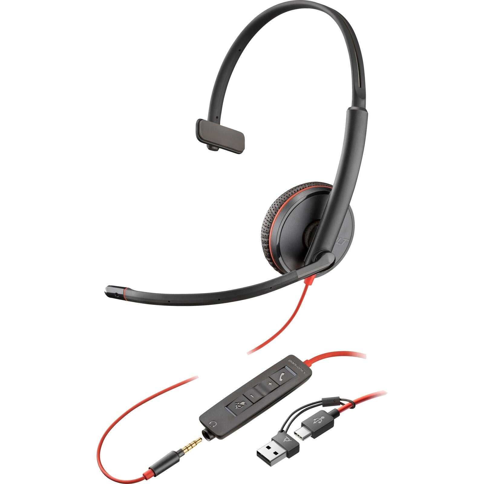 Poly Blackwire 3215 Monaural Headset