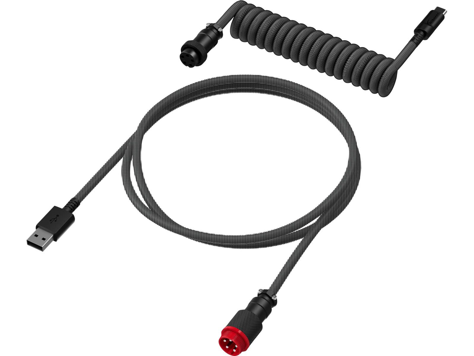 HyperX USB-C Spiralkabel grau-schwarz