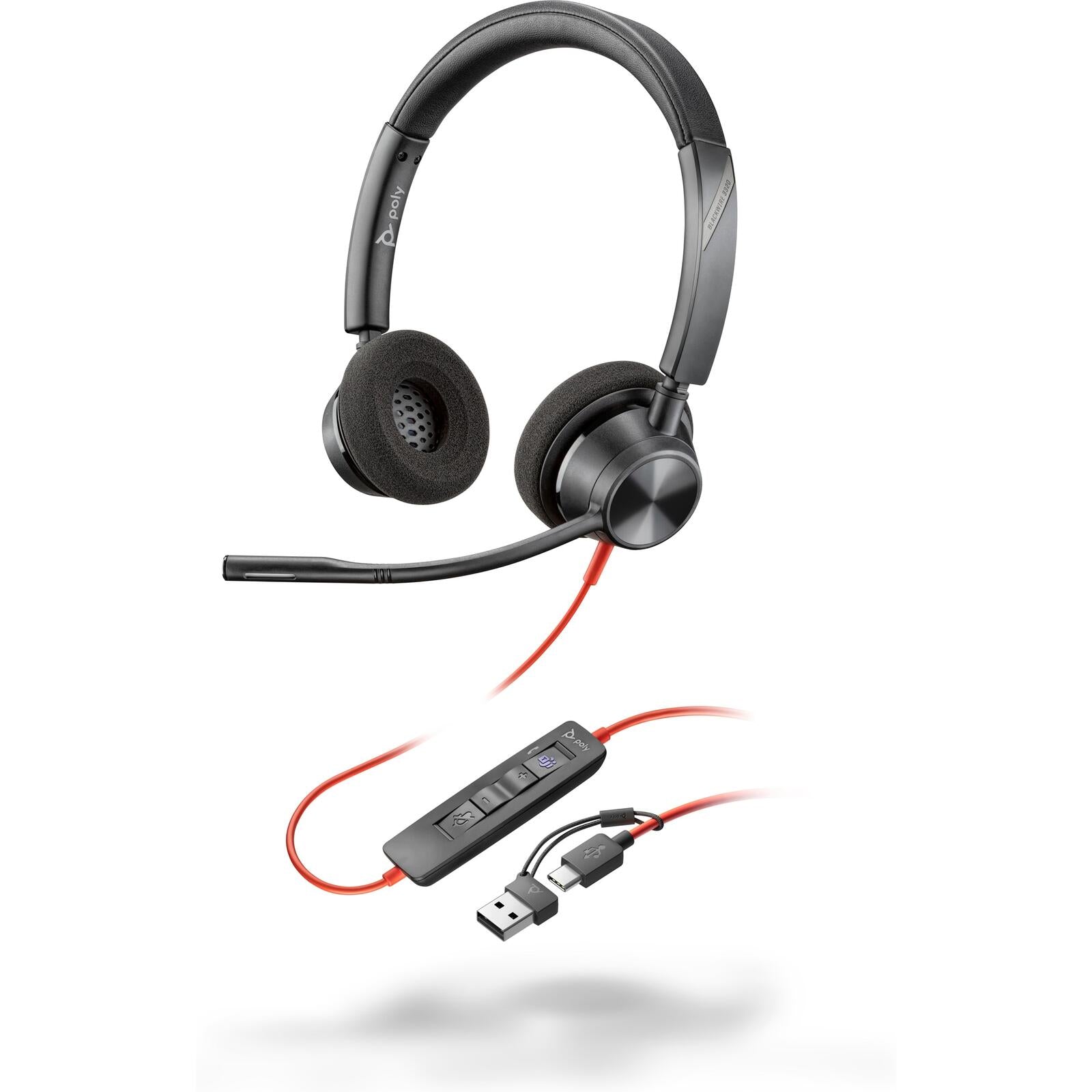 Poly Blackwire 3320 Stereo Headset