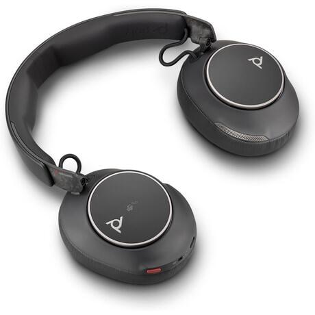 Poly Voyager Surround 80 UC USB-C Headset, für Microsoft Teams zertifiziert + USB-C/A-Adapter