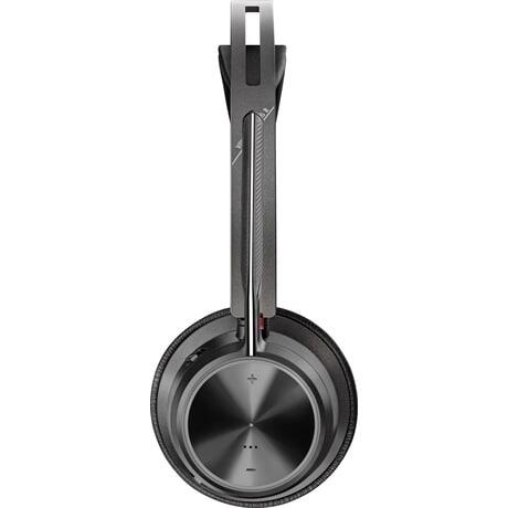 Poly Voyager Focus 2 UC Headset + USB-A an USB-C-Kabel + Ladestation