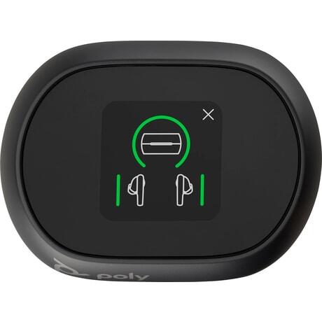 Poly Voyager Free 60+ UC Carbon schwarz Earbuds +BT700 USB-C Adapter +Touchscreen-Ladeetui