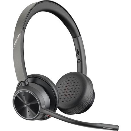 Poly Voyager 4320-M Headset + USB-A an USB-C-Kabel + BT700 Dongle