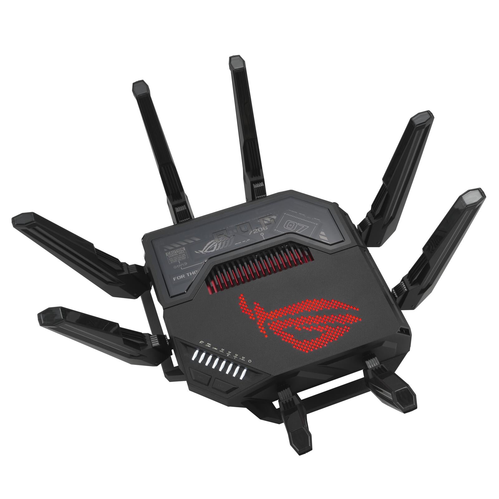ASUS ROG Rapture GT-BE98 Quad-Band WiFi 7 Gaming Router (320MHz Bandbreite, duale 10G Ports, Backup WAN, Mobile Game Mod