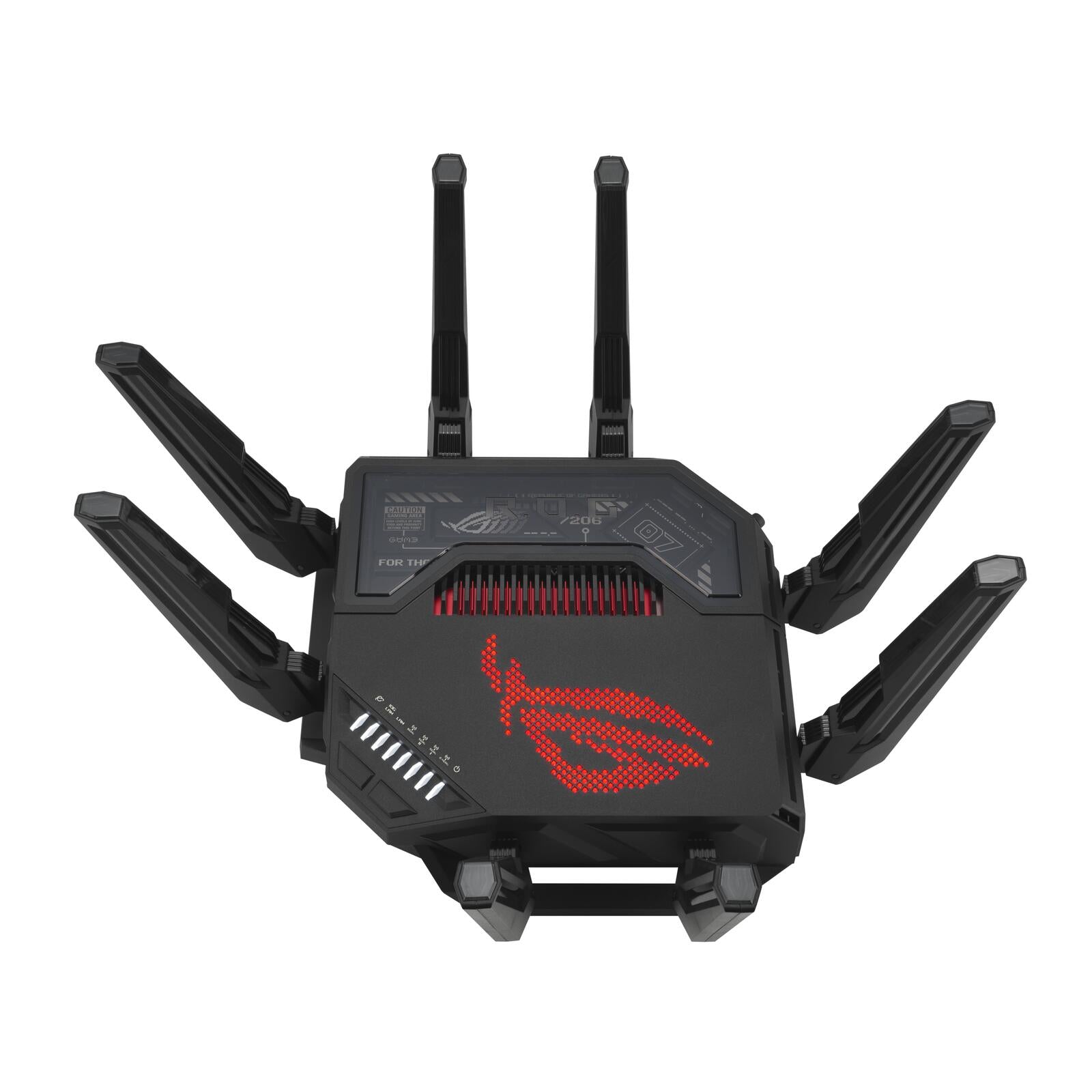 ASUS ROG Rapture GT-BE98 Quad-Band WiFi 7 Gaming Router (320MHz Bandbreite, duale 10G Ports, Backup WAN, Mobile Game Mod