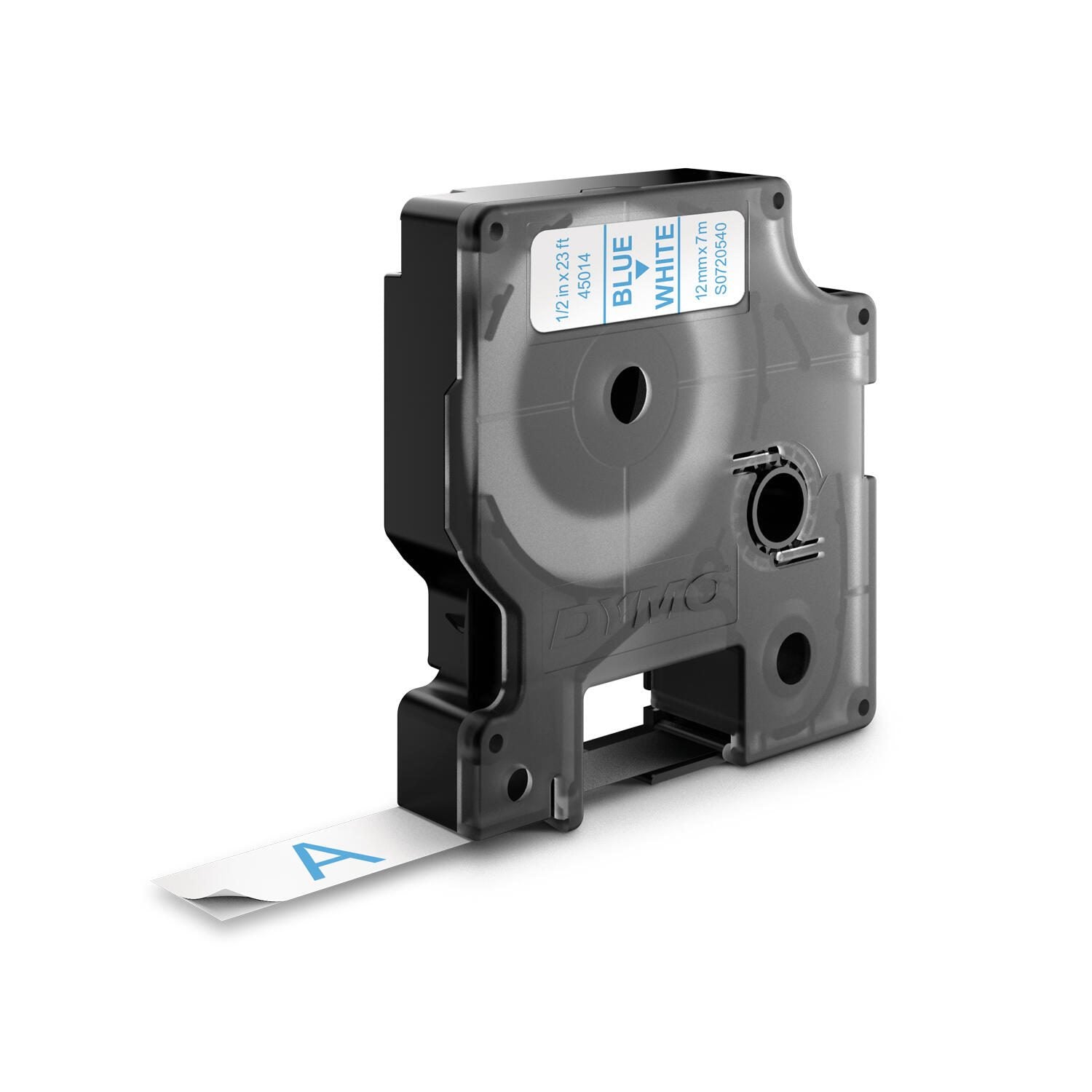 DYMO® Original D1-Schriftband für LabelManager™ 12mm x 7m - Polyester, wieder ablösbar - blau auf weiss