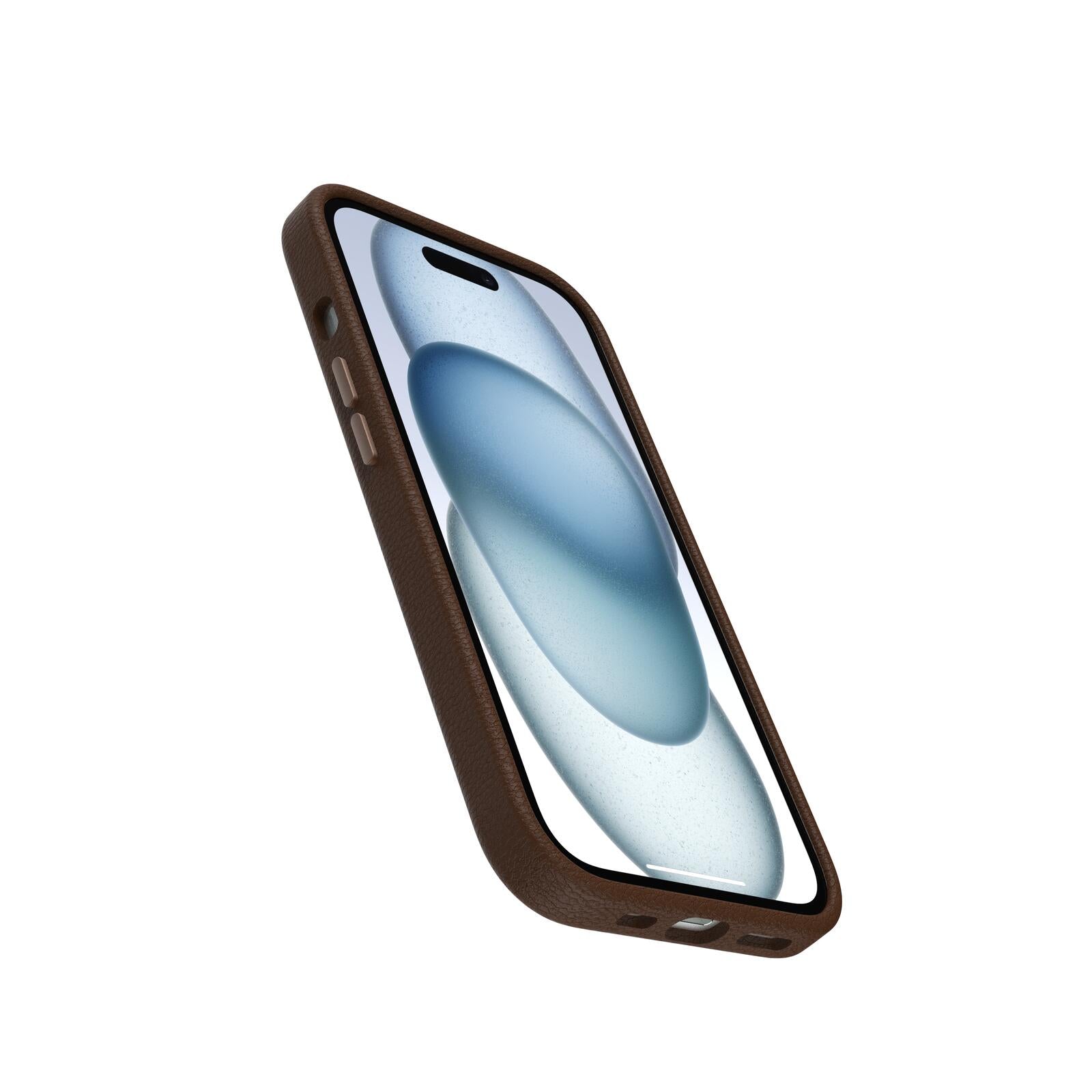 OtterBox Symmetry Cactus Leather Apple iPhone 15 Rich Adobe - brown